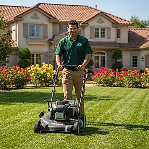 Çim Biçme ve Bahçe Düzeni 